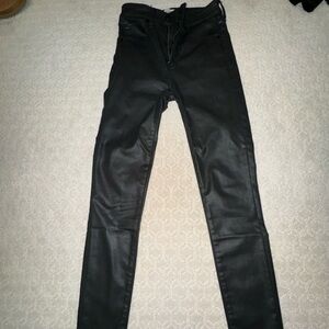 Used Abercrombie & Fitch Super Skinny Ankle High Rise leather pants